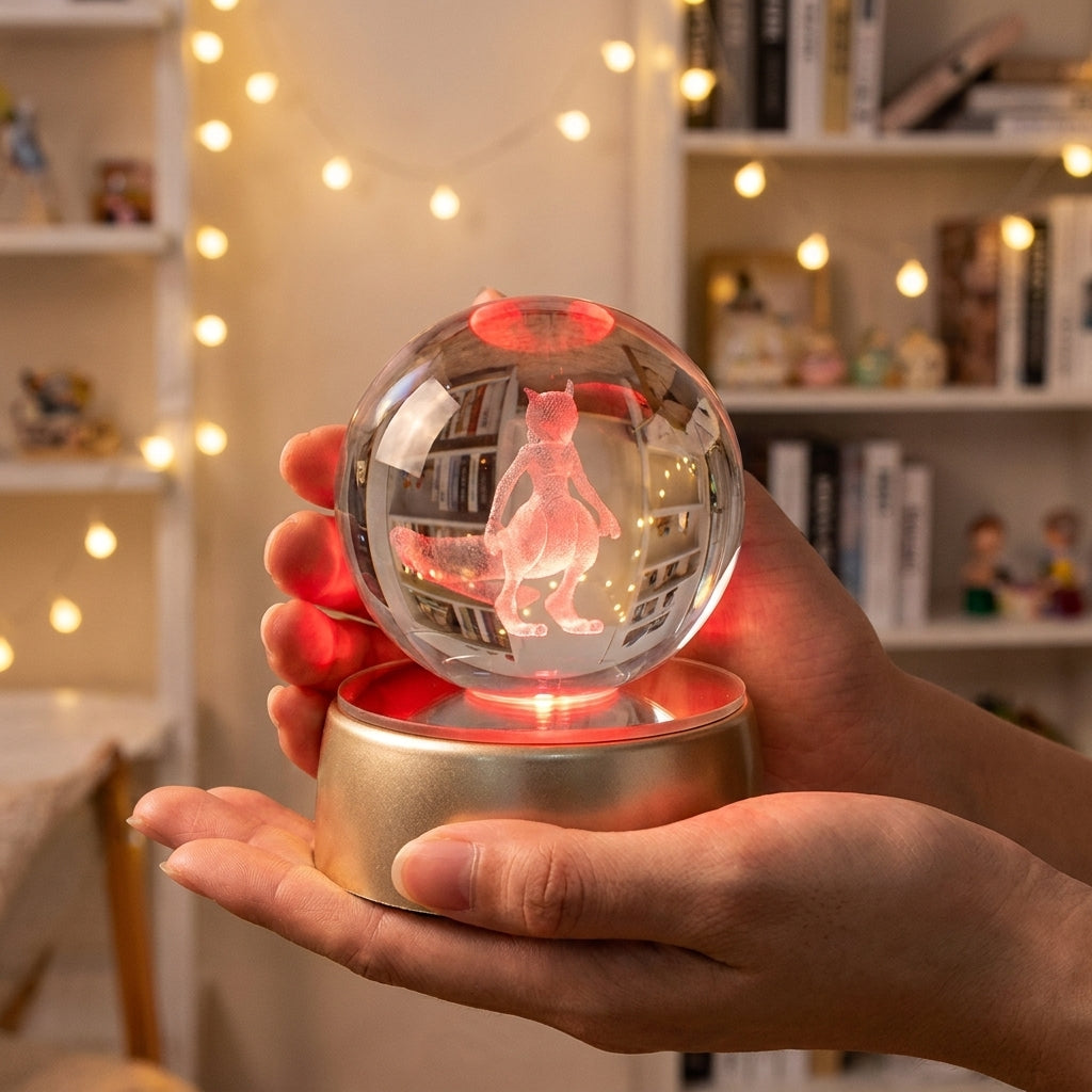 GlowOrb™ Light Sphere — Mewtwo